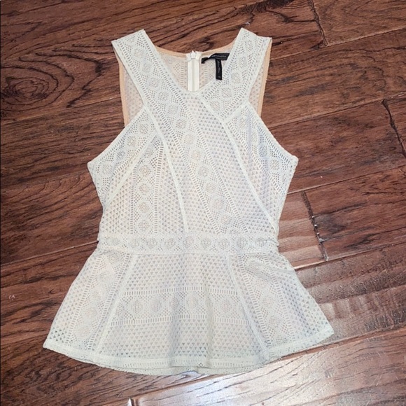 BCBGeneration Tops - BCBG MAXAZRIA sleeveless dress top lace XS shirt​